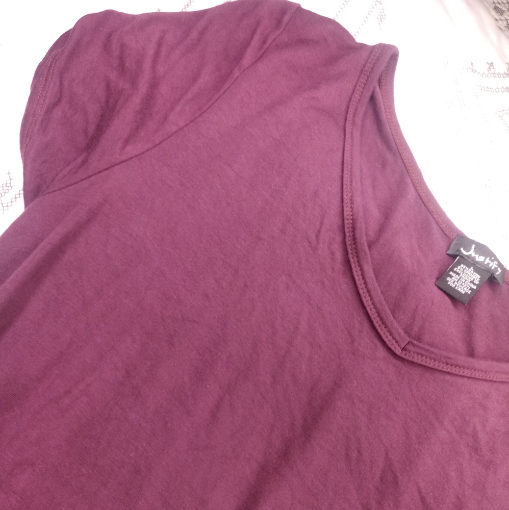 Dark purple loose t-shirt